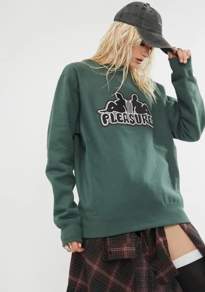 Thicc Applique Premium Crewneck sold by Dolls Kill product image thumbnail 2