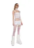 Pitch Ribbon Corset Top sold by Dolls Kill