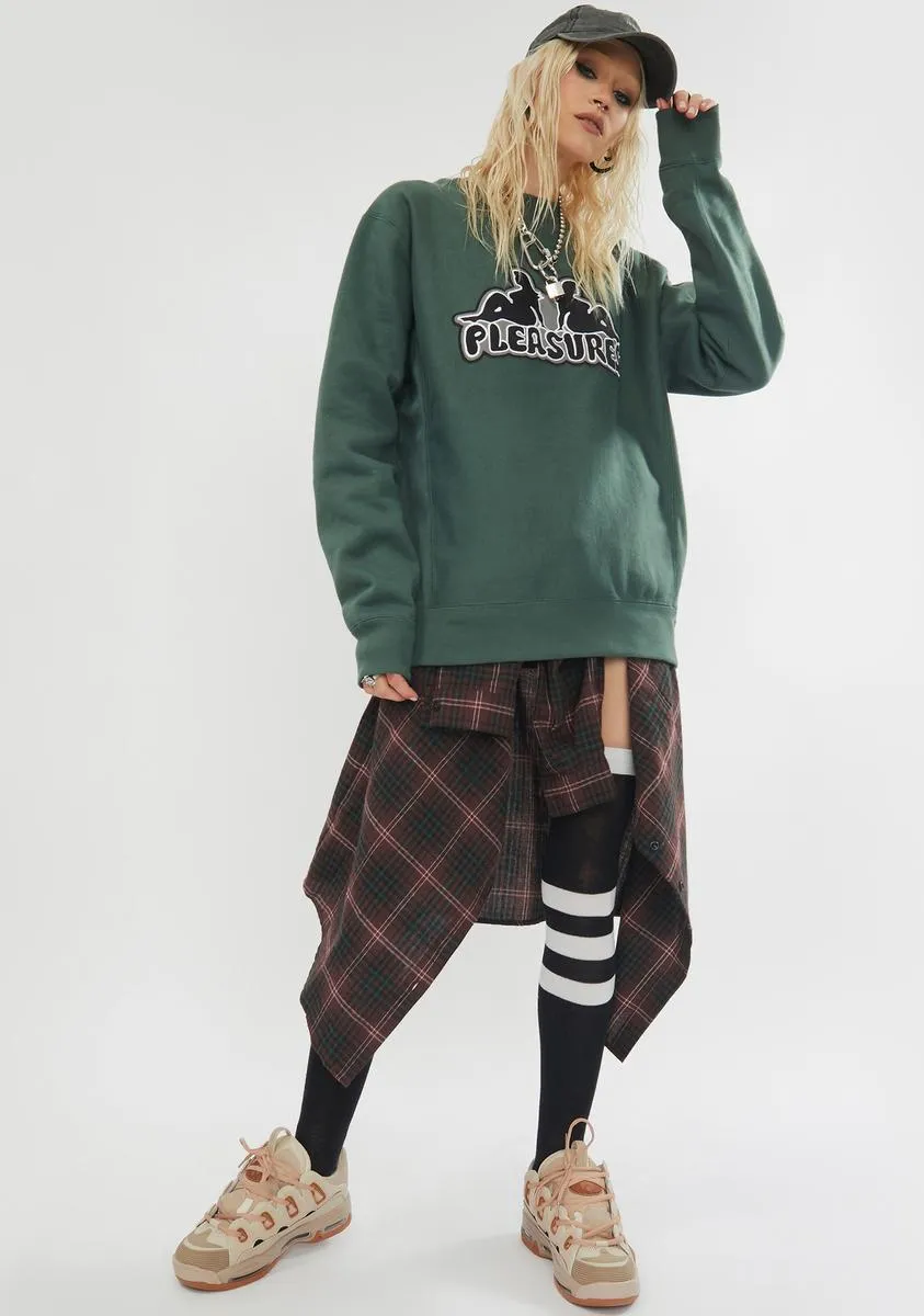 Thicc Applique Premium Crewneck sold by Dolls Kill product image thumbnail 3