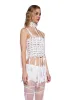 Pitch Ribbon Corset Top sold by Dolls Kill