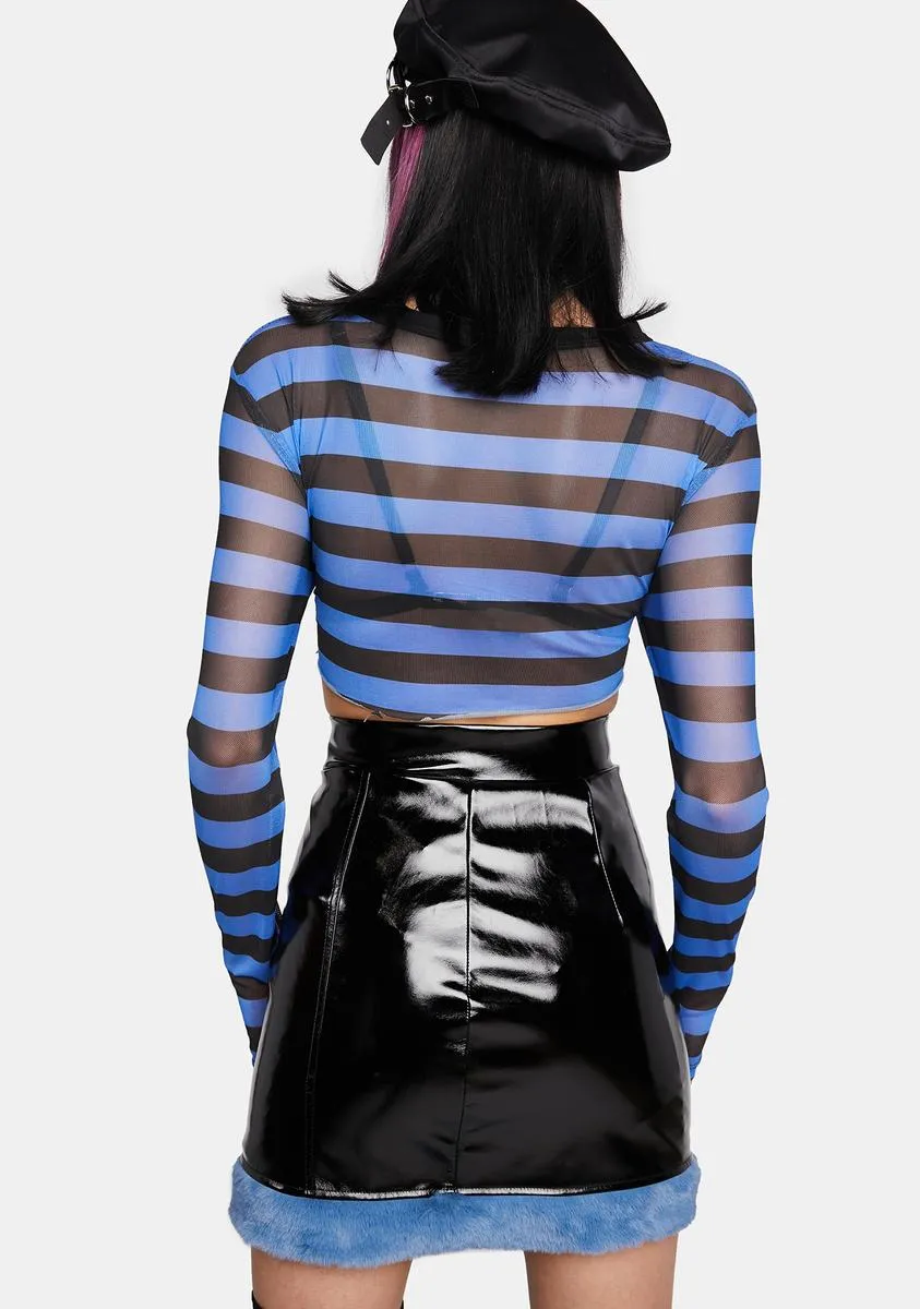 Top Crush Fur Trim Mini Skirt sold by Dolls Kill product image thumbnail 4