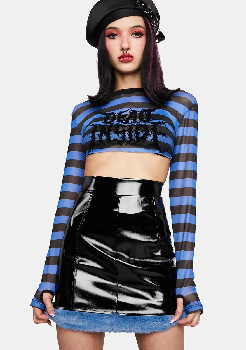 Top Crush Fur Trim Mini Skirt sold by Dolls Kill product image thumbnail 2