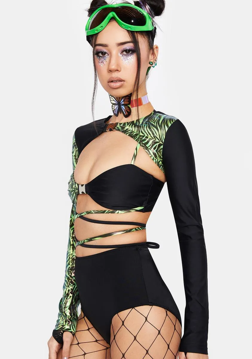 Safari Slime Buckle Bra Top sold by Dolls Kill product image thumbnail 2
