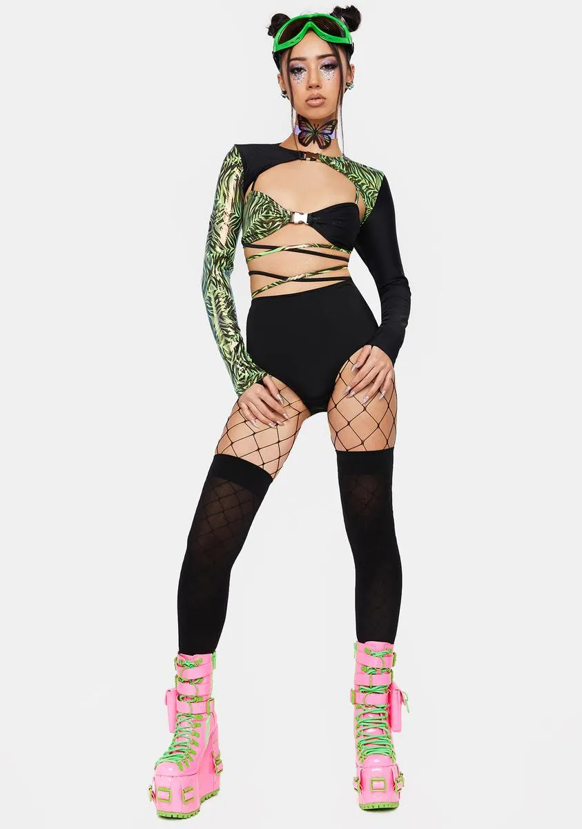 Safari Slime Buckle Bra Top sold by Dolls Kill product image thumbnail 3