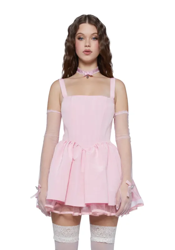 Magic Moves Corset Dress - Light Pink sold by Dolls Kill