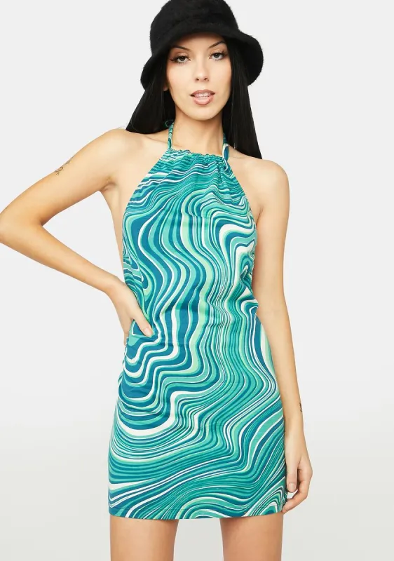 70s Ripple Green Jessica Dress sold by Dolls Kill