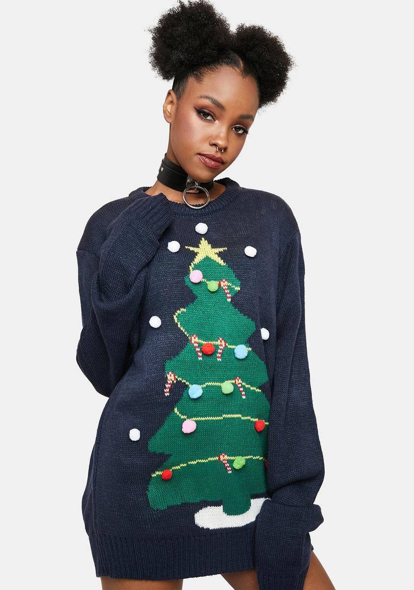 Snowy Christmas Tree Sweater sold by Dolls Kill product image thumbnail 2