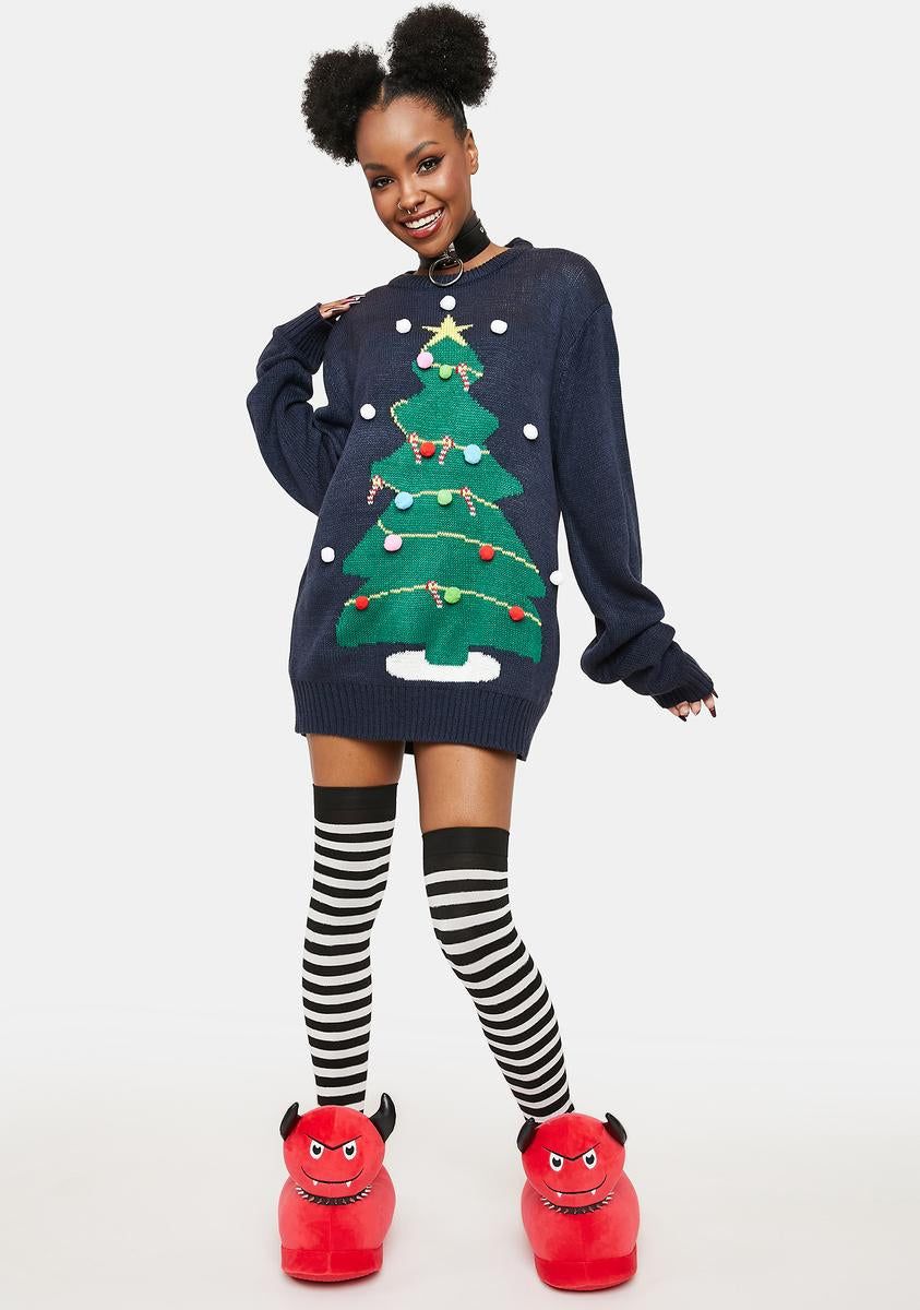Snowy Christmas Tree Sweater sold by Dolls Kill product image thumbnail 3