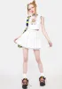 Pure Pot Of Gold Pleated Mini Skirt sold by Dolls Kill