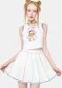 Pure Pot Of Gold Pleated Mini Skirt sold by Dolls Kill