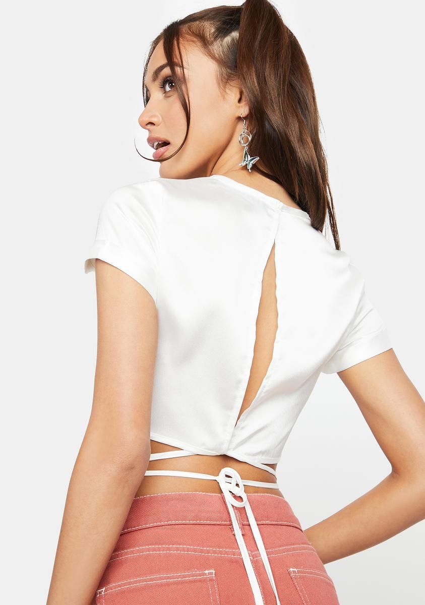 Tongue Tied Crop Top sold by Dolls Kill product image thumbnail 4