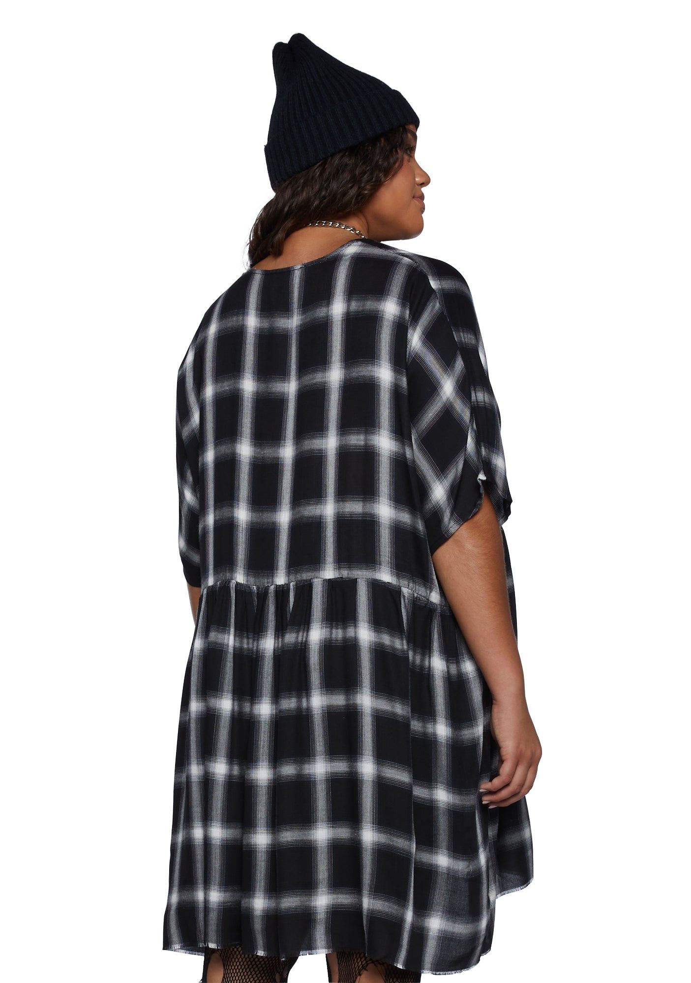 Plus Not Your Babydoll Plaid Dress sold by Dolls Kill product image thumbnail 4