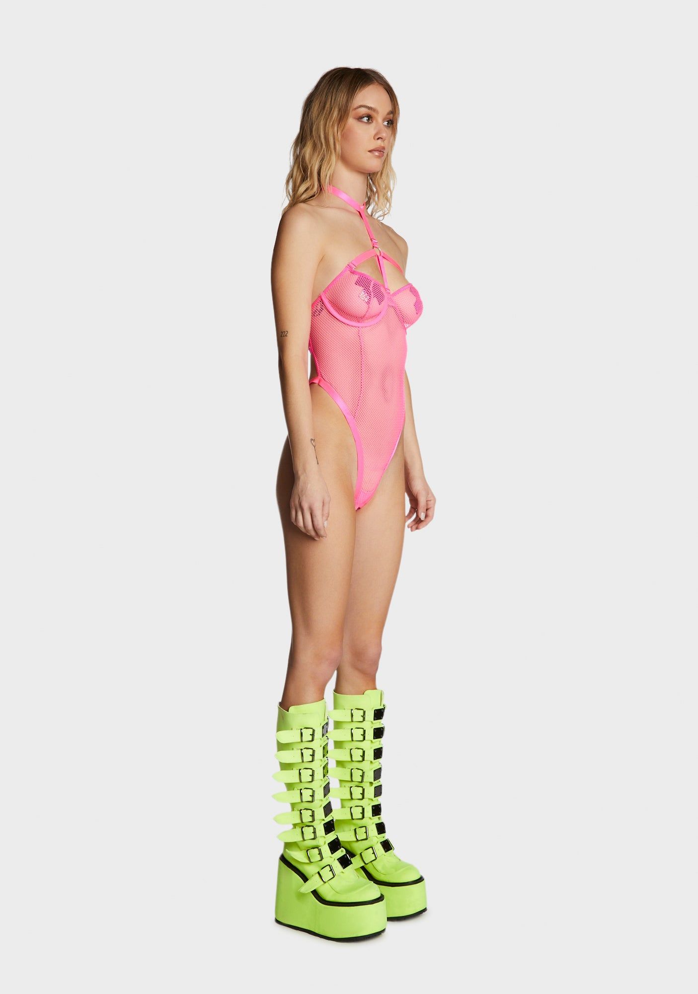 All Night Fishnet Bodysuit sold by Dolls Kill product image thumbnail 3