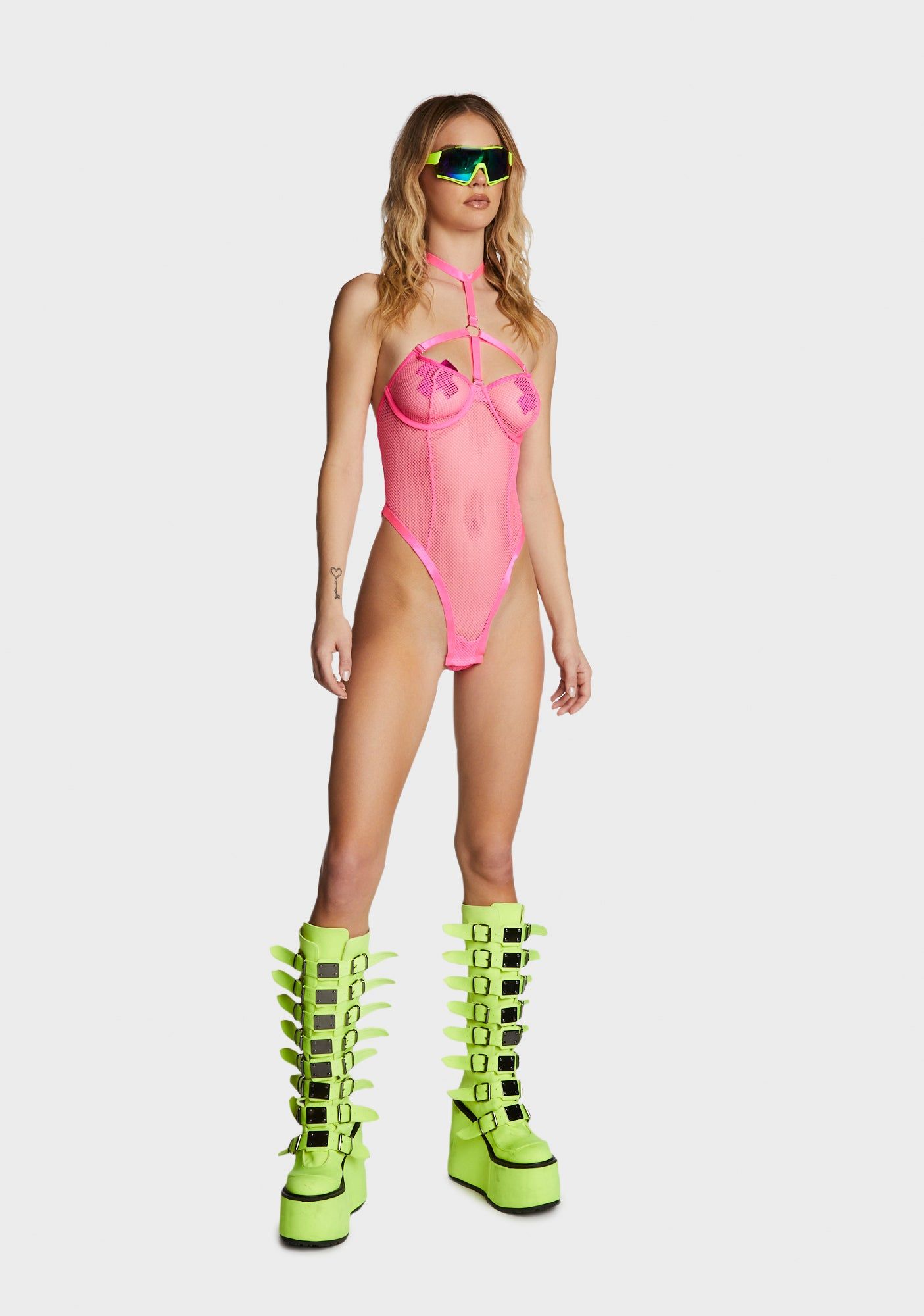 All Night Fishnet Bodysuit sold by Dolls Kill product image thumbnail 5