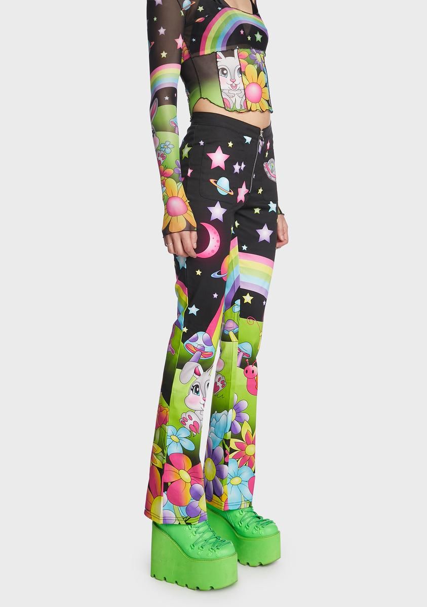 Happy Planet Graphic Pants sold by Dolls Kill product image thumbnail 3