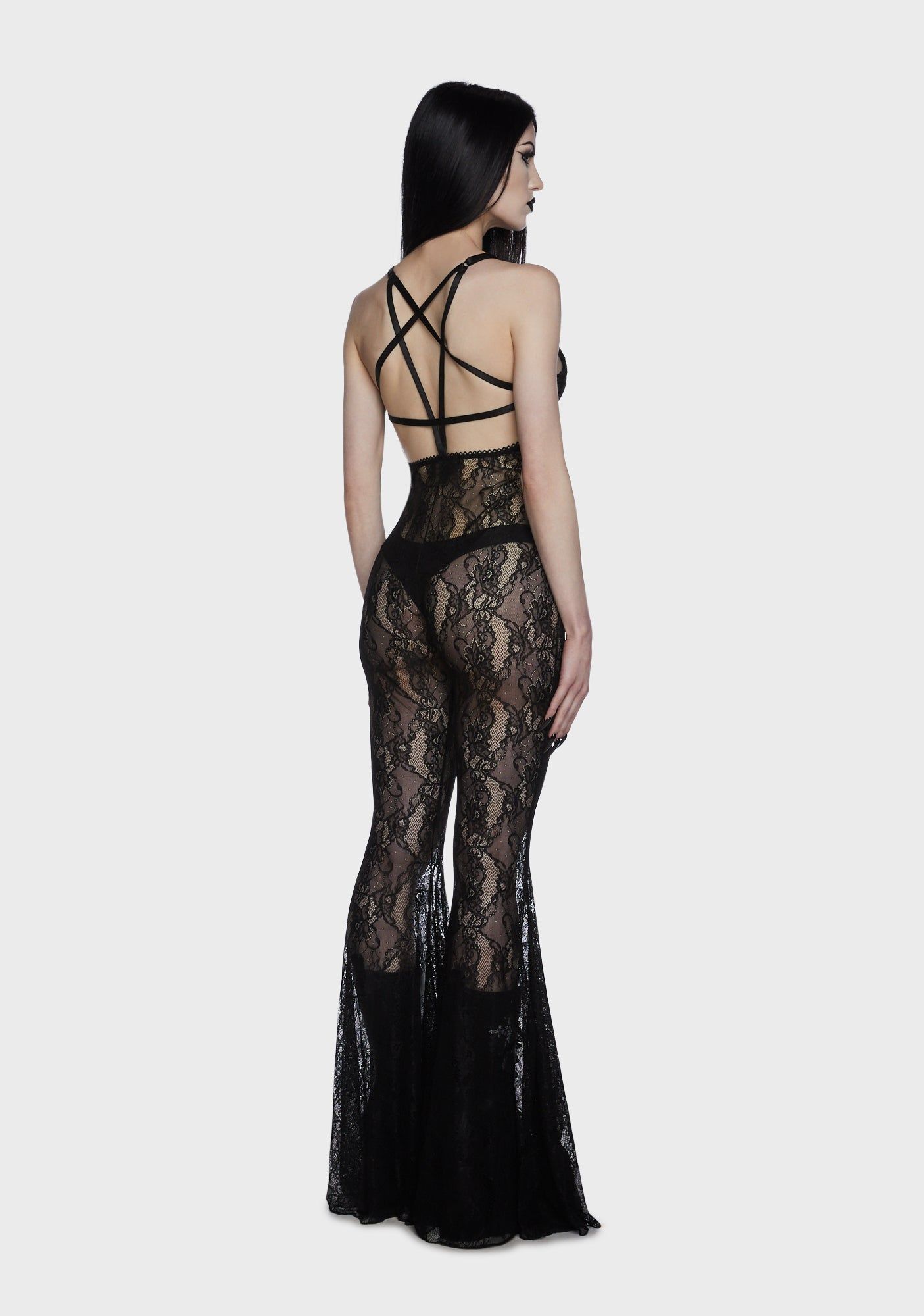 Alluring Darkness Lace Catsuit sold by Dolls Kill product image thumbnail 4