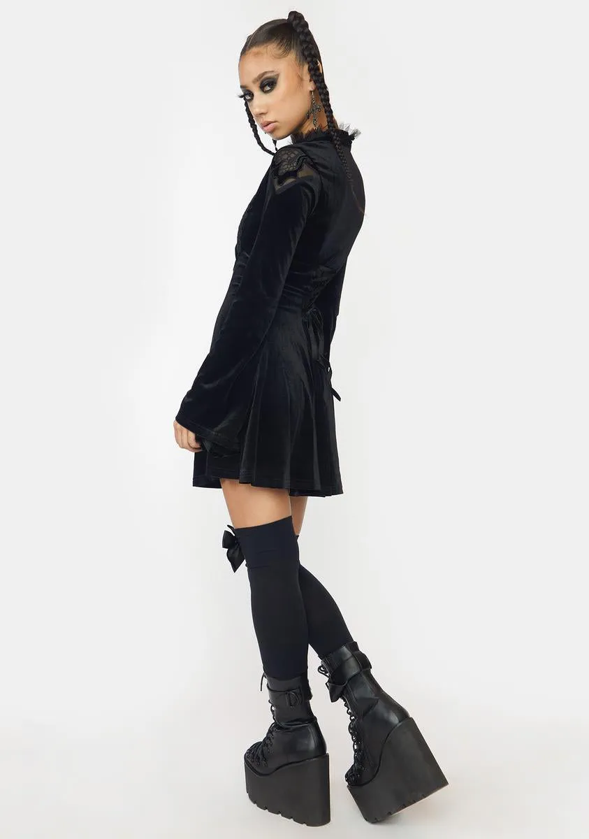 Gothic Daily Bell Sleeve Mini Dress sold by Dolls Kill product image thumbnail 4