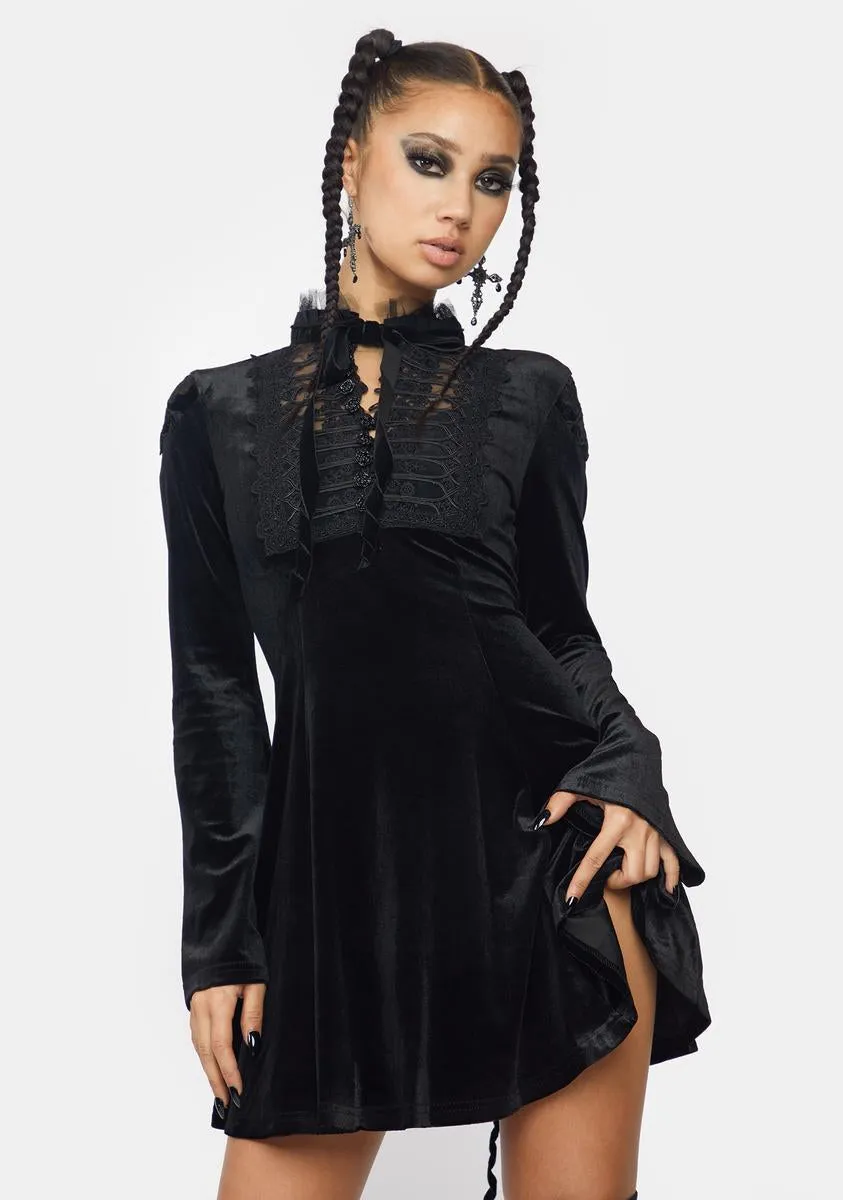 Gothic Daily Bell Sleeve Mini Dress sold by Dolls Kill