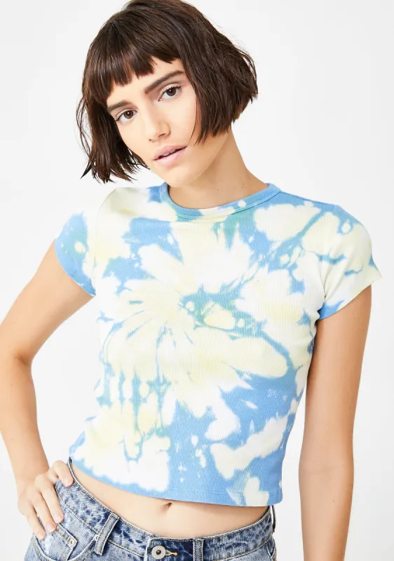 Tie Dye Shrunken Tee sold by Dolls Kill