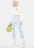 Wavy Clash Chic Flare Pants sold by Dolls Kill