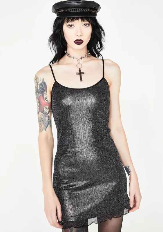 Gun Smoke Slip Dress sold by Dolls Kill