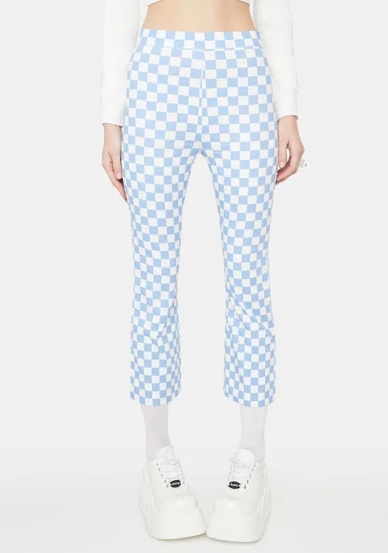 Wavy Clash Chic Flare Pants sold by Dolls Kill