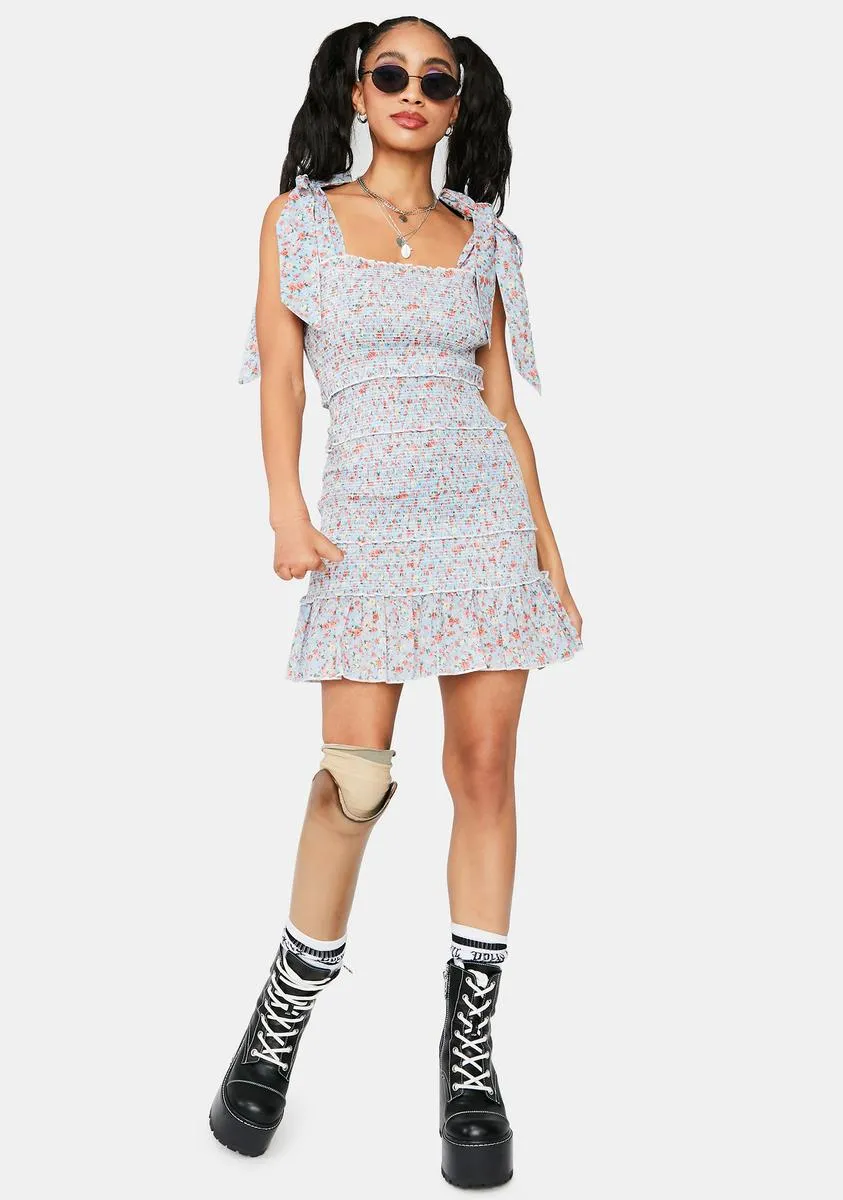 Sky Love What Matters Floral Mini Dress sold by Dolls Kill product image thumbnail 3