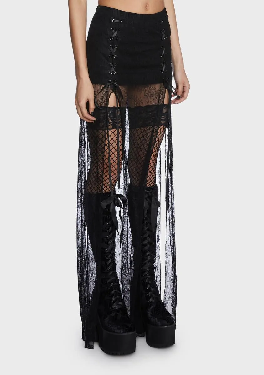 Mourning Soul Maxi Skirt sold by Dolls Kill product image thumbnail 3