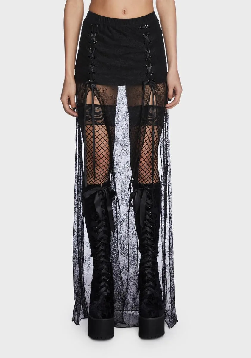 Mourning Soul Maxi Skirt sold by Dolls Kill