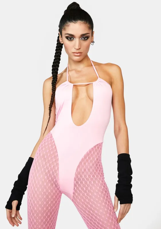 Aerobics Club Halter Jumpsuit sold by Dolls Kill
