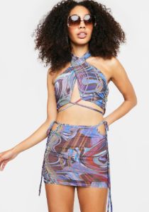 Magic Get Catharsis Mini Skirt Set sold by Dolls Kill
