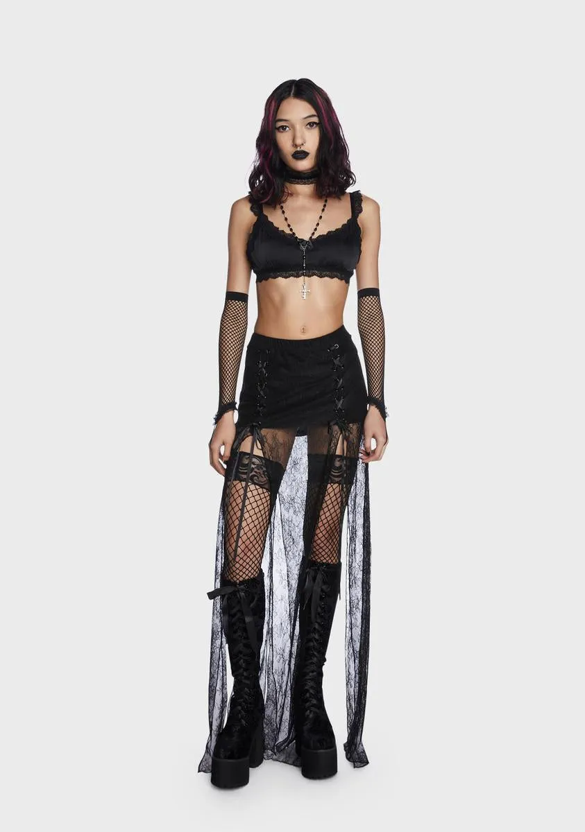 Mourning Soul Maxi Skirt sold by Dolls Kill product image thumbnail 5