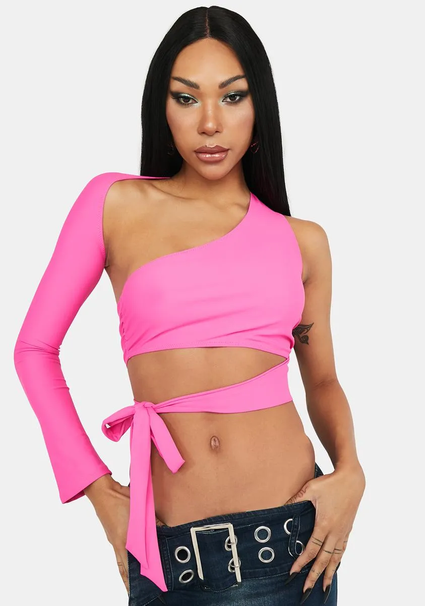 Kinda Psychic Tie Crop Top sold by Dolls Kill