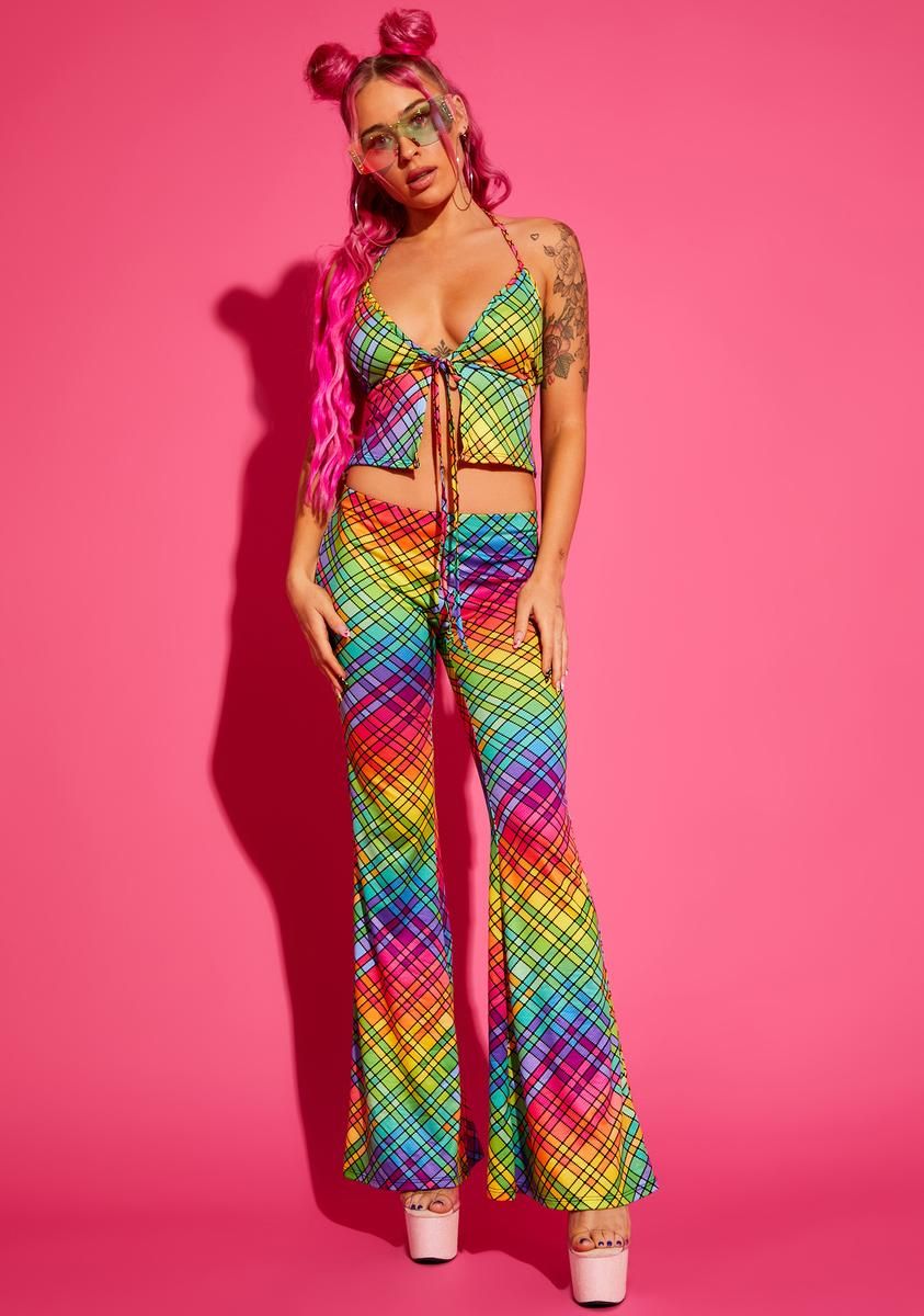 Not So Clueless Plaid Tie Tank sold by Dolls Kill product image thumbnail 3