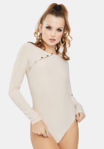 Pink Sustainable Paris Bodysuit sold by Dolls Kill