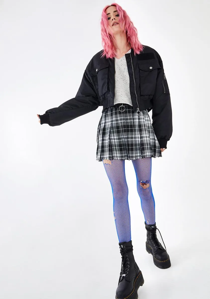 Think Fast Cropped Bomber sold by Dolls Kill product image thumbnail 3