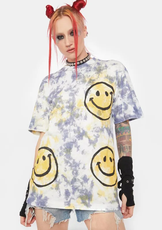 x Smiley Sun Dye Tee sold by Dolls Kill