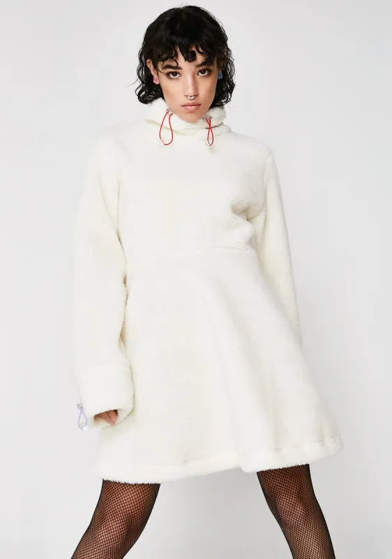 Sherpa Fleece Dress sold by Dolls Kill