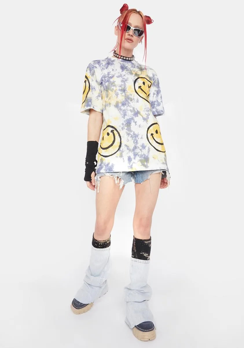 x Smiley Sun Dye Tee sold by Dolls Kill product image thumbnail 3