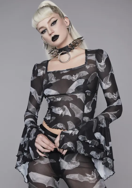 Deadly Echo Mesh Top sold by Dolls Kill