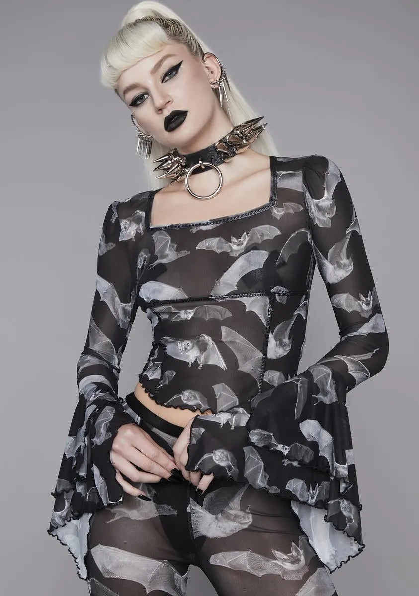 Deadly Echo Mesh Top sold by Dolls Kill