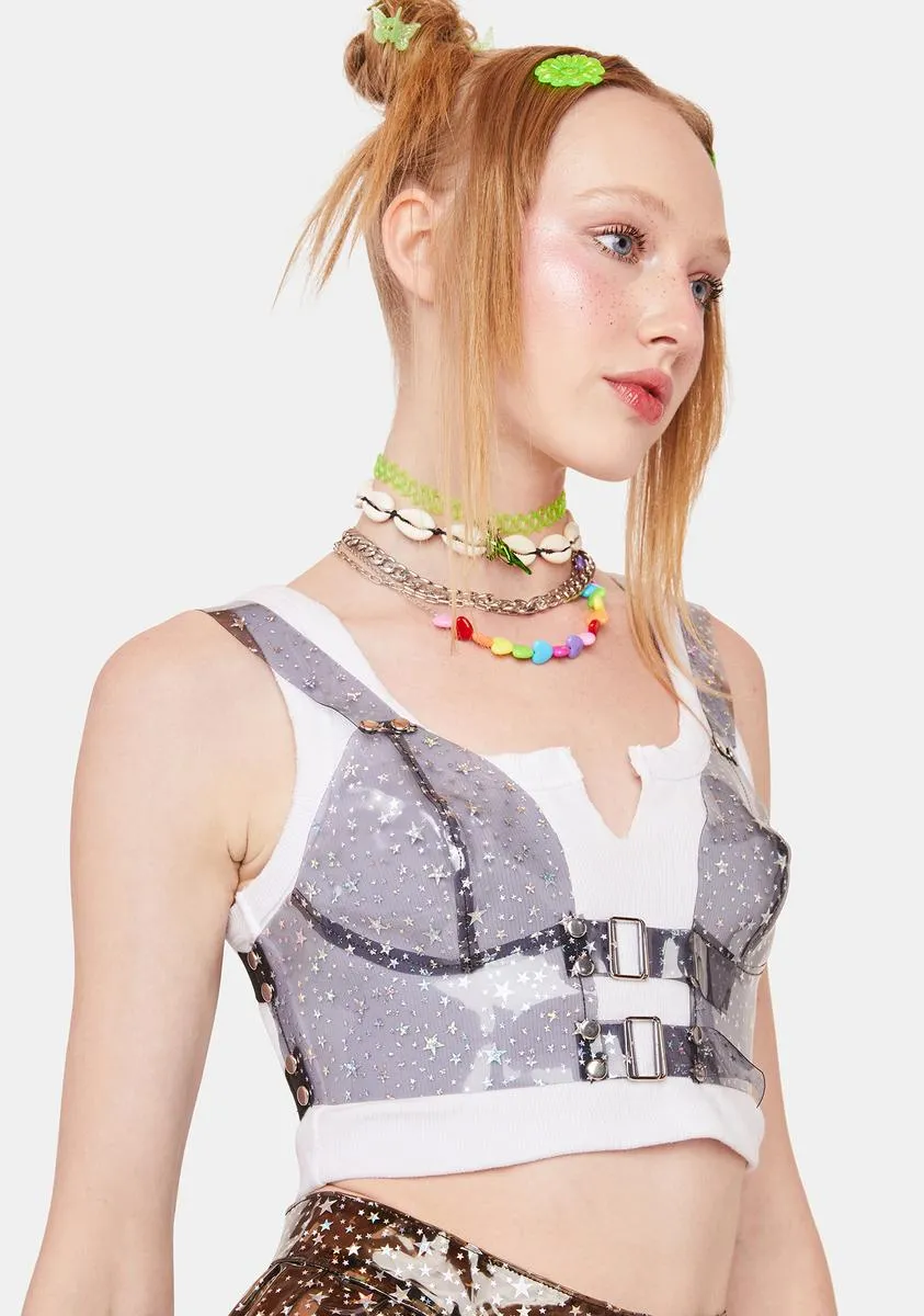 Night Chasing Starlight Vinyl Bustier sold by Dolls Kill product image thumbnail 2