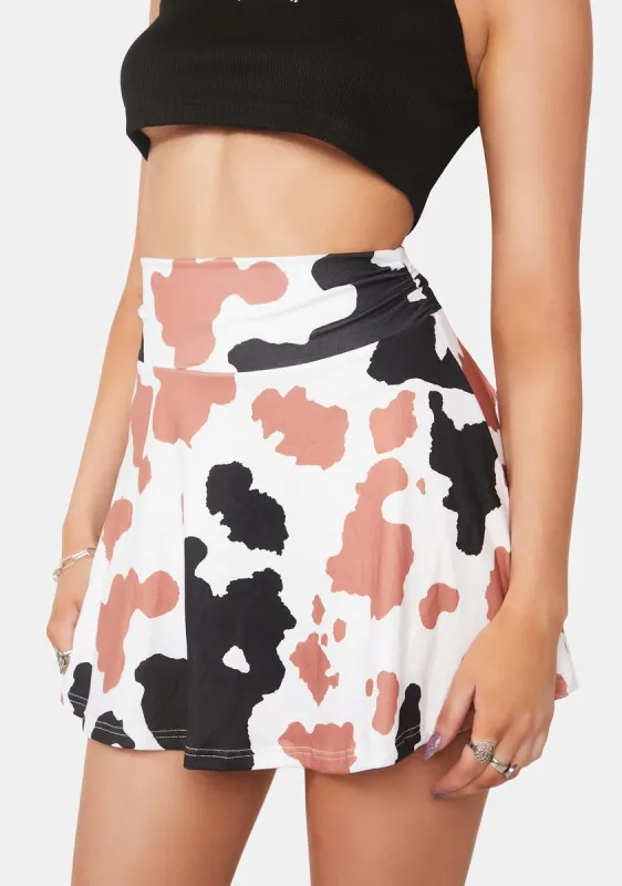 Mocha Have Your Mooment Mini Skirt sold by Dolls Kill