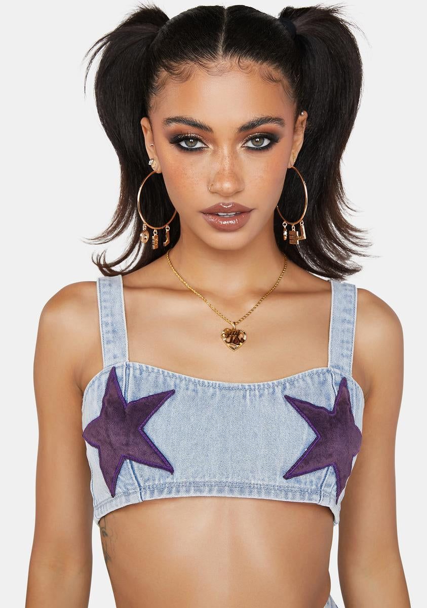 Little Louder Now Bustier Top sold by Dolls Kill