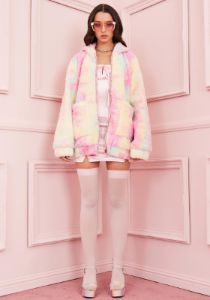 Angel For Hire Hooded Sherpa Jacket sold by Dolls Kill