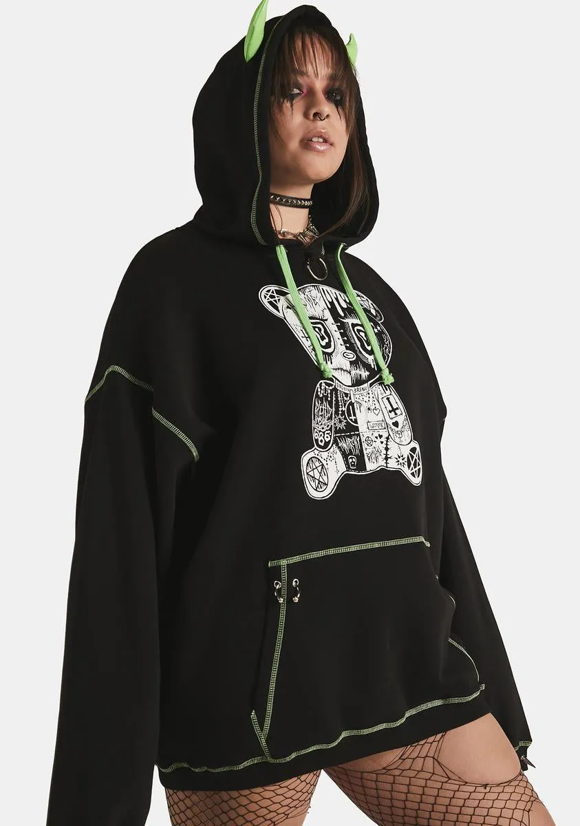 Plus Bad Bearz Graphic Hoodie sold by Dolls Kill product image thumbnail 2