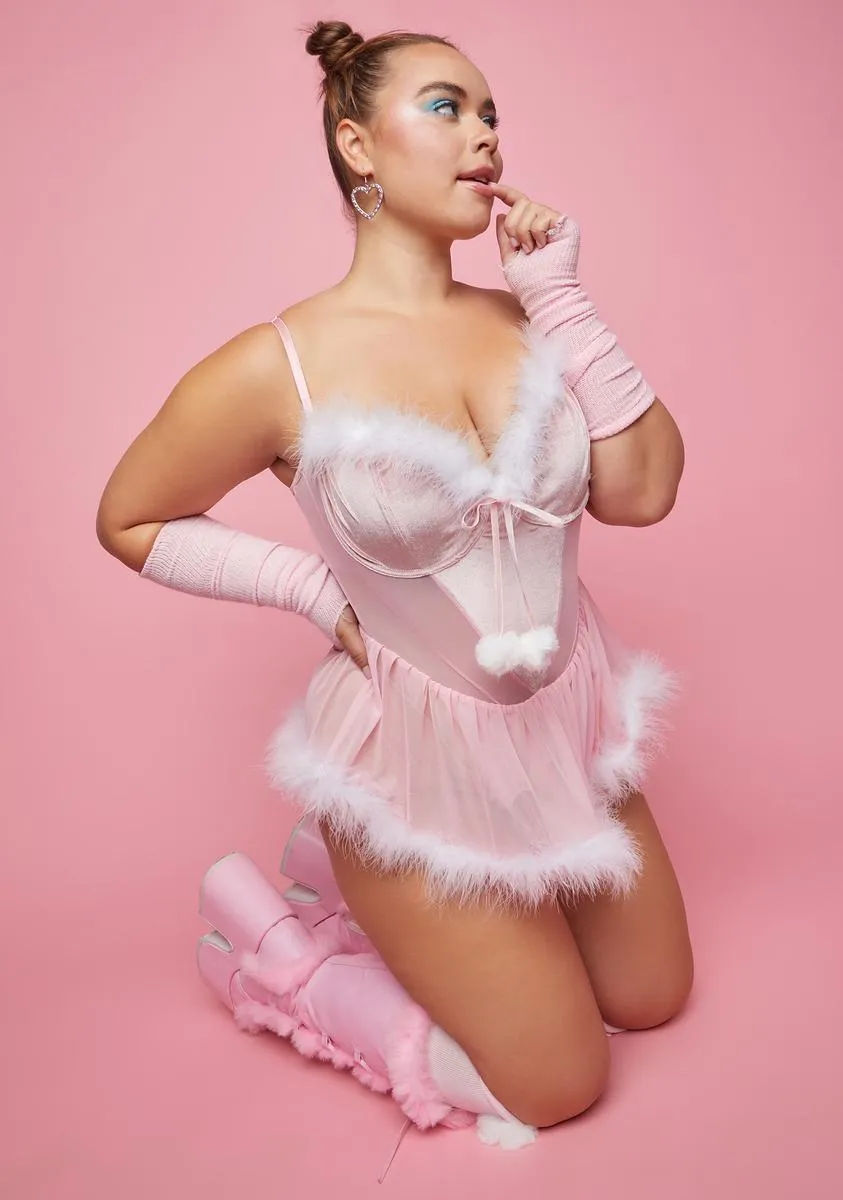 Plus Holly Eye Candy Mesh Teddy sold by Dolls Kill product image thumbnail 2