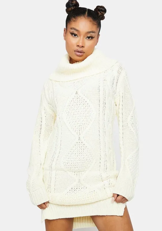 Snow Frolic Sweater Dress sold by Dolls Kill