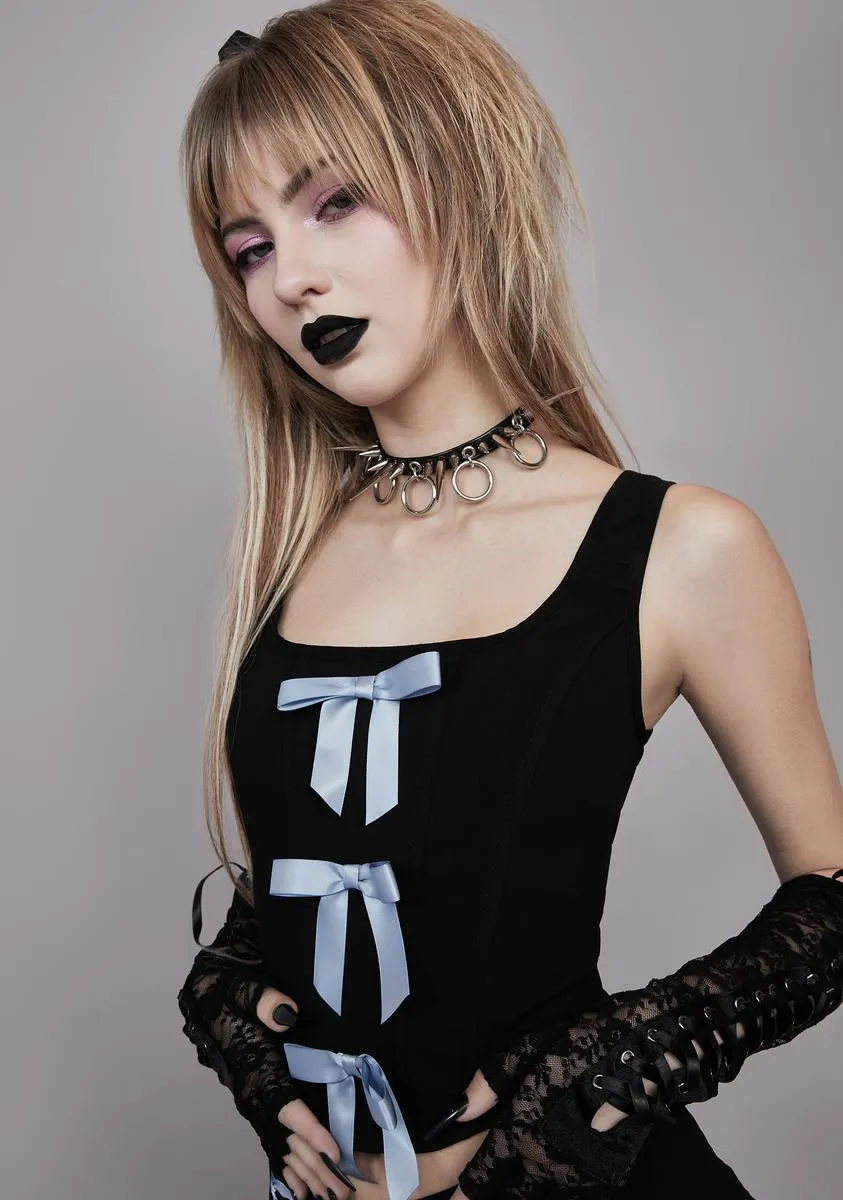 Final Bow Crop Tank Top sold by Dolls Kill