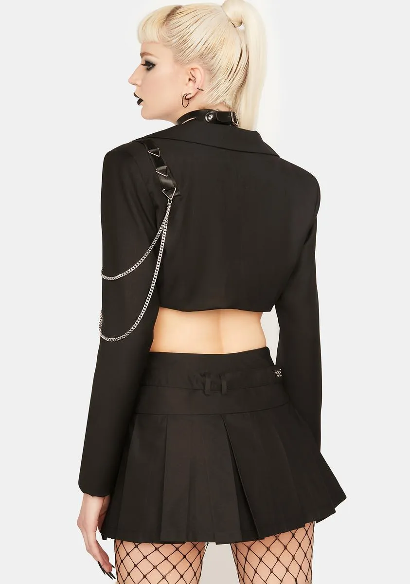 Pleated Cargo Mini Skirt sold by Dolls Kill product image thumbnail 4